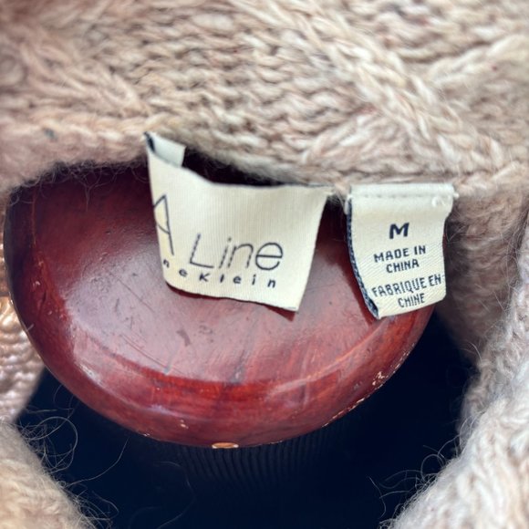 Vtg Y2K 90s A Line Anne Klein Knit Turtleneck Mohair Wool Blend Sweater Size M - Picture 6 of 7